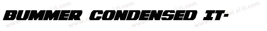 Bummer Condensed It字体转换